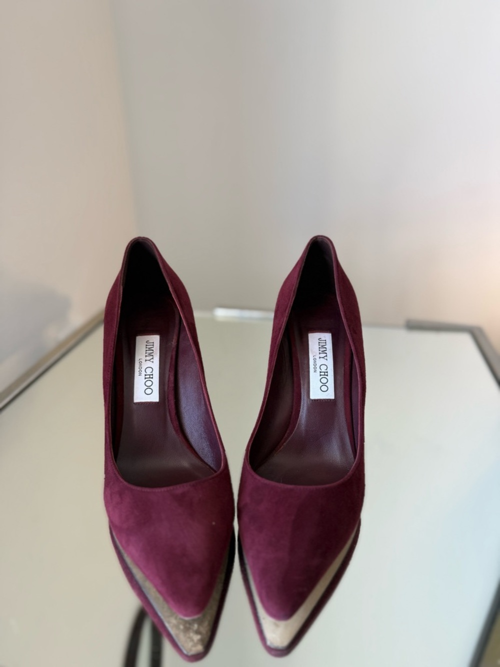 Like new Choo 85mm Romy pointed-toe suede pumps $850 39.5 - Picture 4 of 11